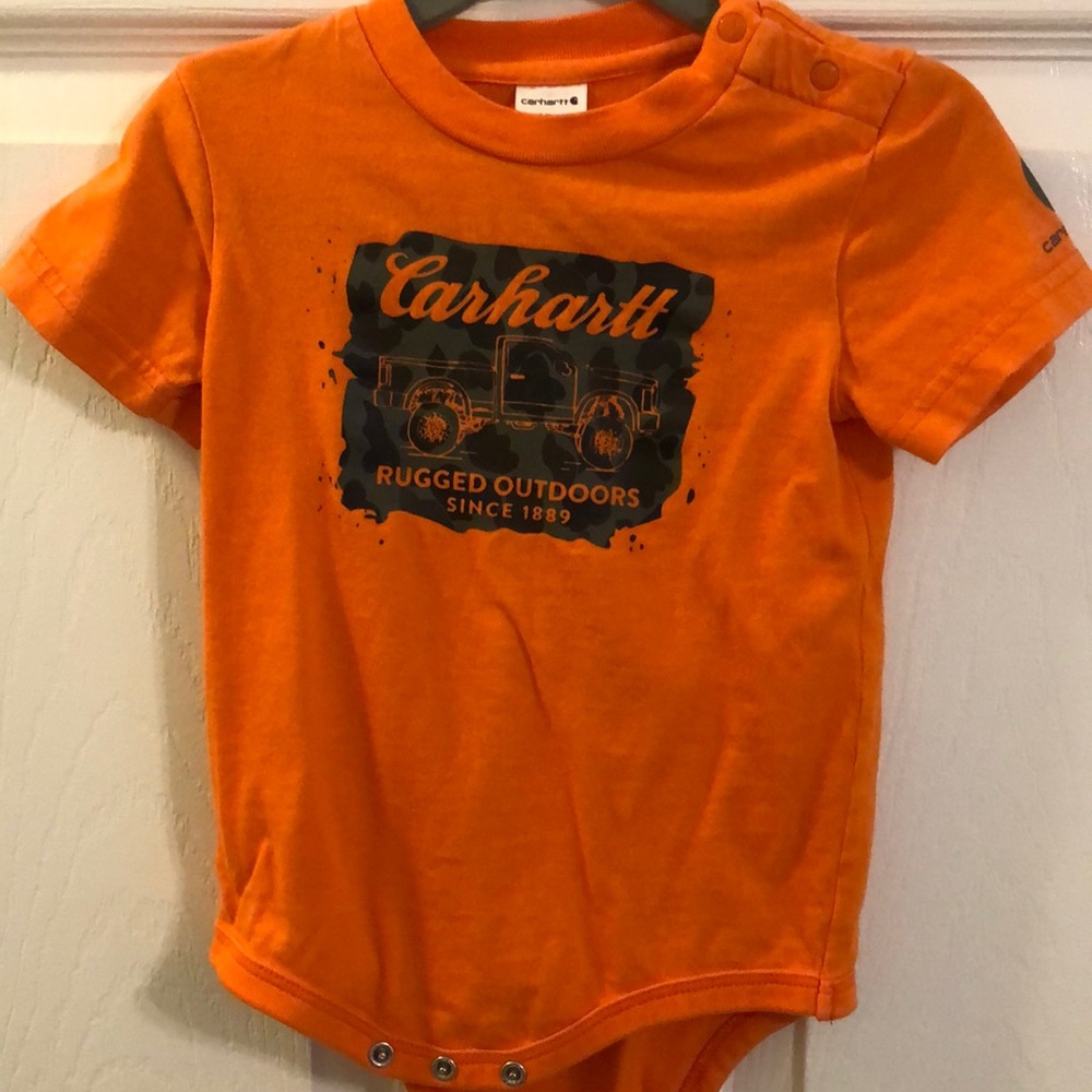 Carhartt camo toddler overalls with onsie - Picture 3 of 3